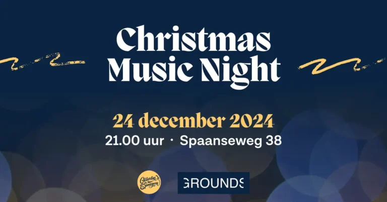 Banner Christmas Music Night Spangen